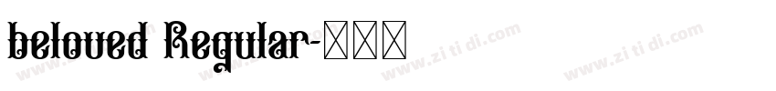 beloved Regular字体转换